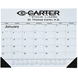 Desk Pad Calendar with Vinyl Corners