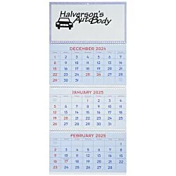 Commercial 14-Month Wall Calendar with 3-Month View