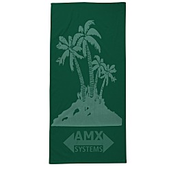 Tone on Tone Stock Art Towel - Palm Tree