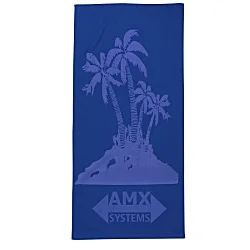 Tone on Tone Stock Art Towel - Palm Tree