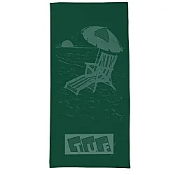 Tone on Tone Stock Art Towel - Chair with Umbrella