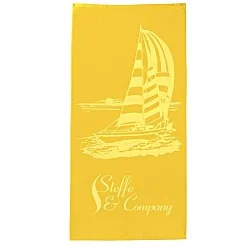 Tone on Tone Stock Art Towel - Sailboat