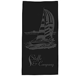Tone on Tone Stock Art Towel - Sailboat