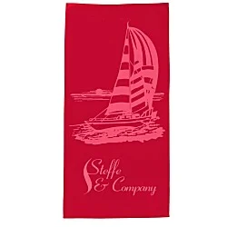 Tone on Tone Stock Art Towel - Sailboat