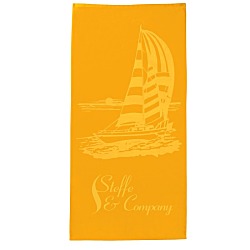 Tone on Tone Stock Art Towel - Sailboat