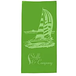 Tone on Tone Stock Art Towel - Sailboat