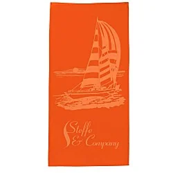 Tone on Tone Stock Art Towel - Sailboat