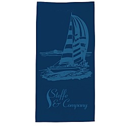 Tone on Tone Stock Art Towel - Sailboat