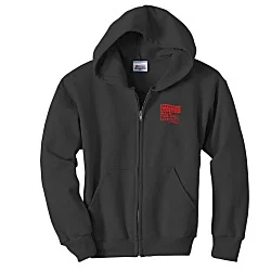 Hanes ComfortBlend Full-Zip Sweatshirt - Youth - Screen