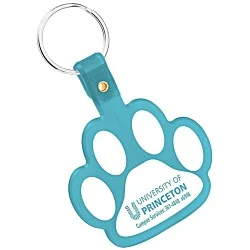 Paw Shaped Keychain - Translucent