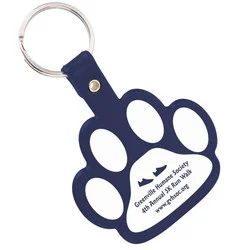 Paw Shaped Keychain - Opaque