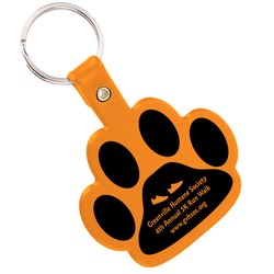 Paw Shaped Keychain - Opaque