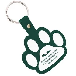 Paw Shaped Keychain - Opaque