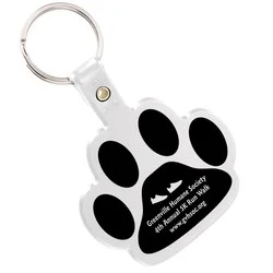 Paw Shaped Keychain - Opaque