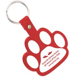Paw Shaped Keychain - Opaque