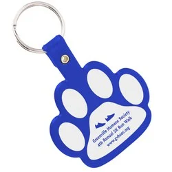 Paw Shaped Keychain - Opaque