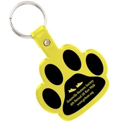 Paw Shaped Keychain - Opaque