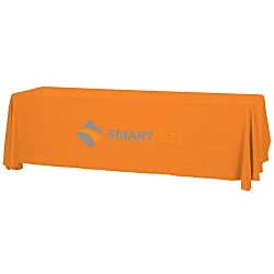 Serged Open-Back Table Throw with Pocket - 8'