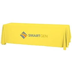 Serged Open-Back Table Throw with Pocket - 8'