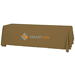 Serged Open-Back Table Throw with Pocket - 8'