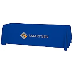 Serged Open-Back Table Throw with Pocket - 8'