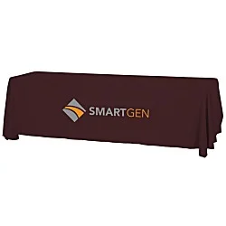 Serged Open-Back Table Throw with Pocket - 8'