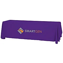 Serged Open-Back Table Throw with Pocket - 8'