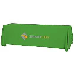 Serged Open-Back Table Throw with Pocket - 8'