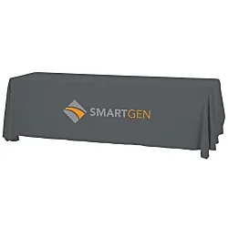 Serged Open-Back Table Throw with Pocket - 8'