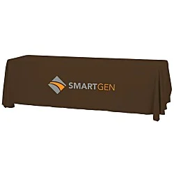 Serged Open-Back Table Throw with Pocket - 8'