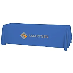 Serged Open-Back Table Throw with Pocket - 8'