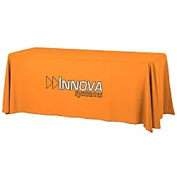 Serged Open-Back Table Throw with Pocket - 6'