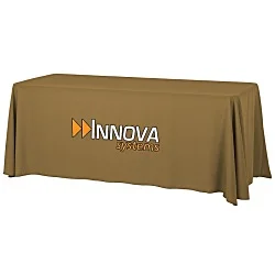 Serged Open-Back Table Throw with Pocket - 6'
