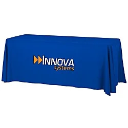 Serged Open-Back Table Throw with Pocket - 6'