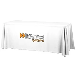 Serged Open-Back Table Throw with Pocket - 6'