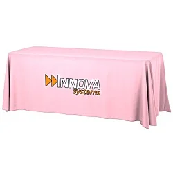 Serged Open-Back Table Throw with Pocket - 6'