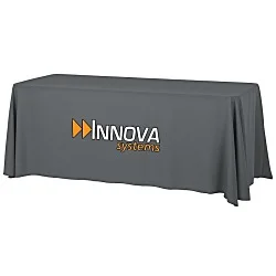 Serged Open-Back Table Throw with Pocket - 6'