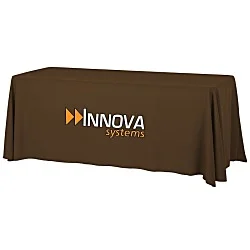 Serged Open-Back Table Throw with Pocket - 6'