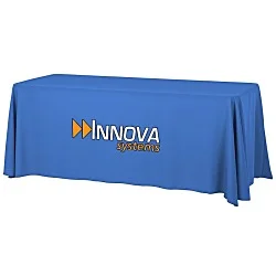 Serged Open-Back Table Throw with Pocket - 6'