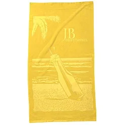 Tone on Tone Stock Art Towel - Message in a Bottle