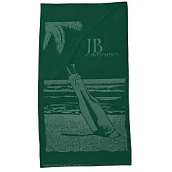 Tone on Tone Stock Art Towel - Message in a Bottle