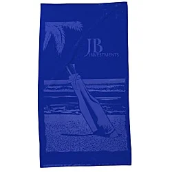 Tone on Tone Stock Art Towel - Message in a Bottle