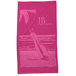 Tone on Tone Stock Art Towel - Message in a Bottle