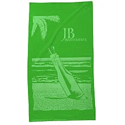 Tone on Tone Stock Art Towel - Message in a Bottle