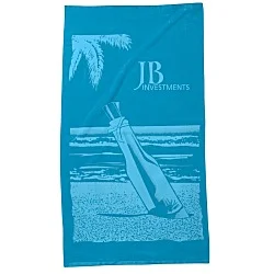 Tone on Tone Stock Art Towel - Message in a Bottle