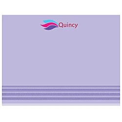 Souvenir Designer Sticky Note - 3" x 4" - Stripes - 50 Sheet