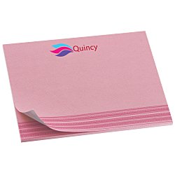 Souvenir Designer Sticky Note - 3" x 4" - Stripes - 50 Sheet