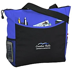 Two-Tone Tote Bag - Embroidered
