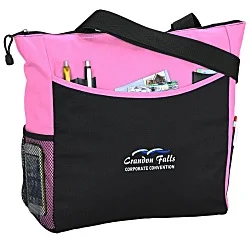 Two-Tone Tote Bag - Embroidered