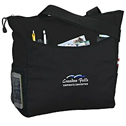 Two-Tone Tote Bag - Embroidered